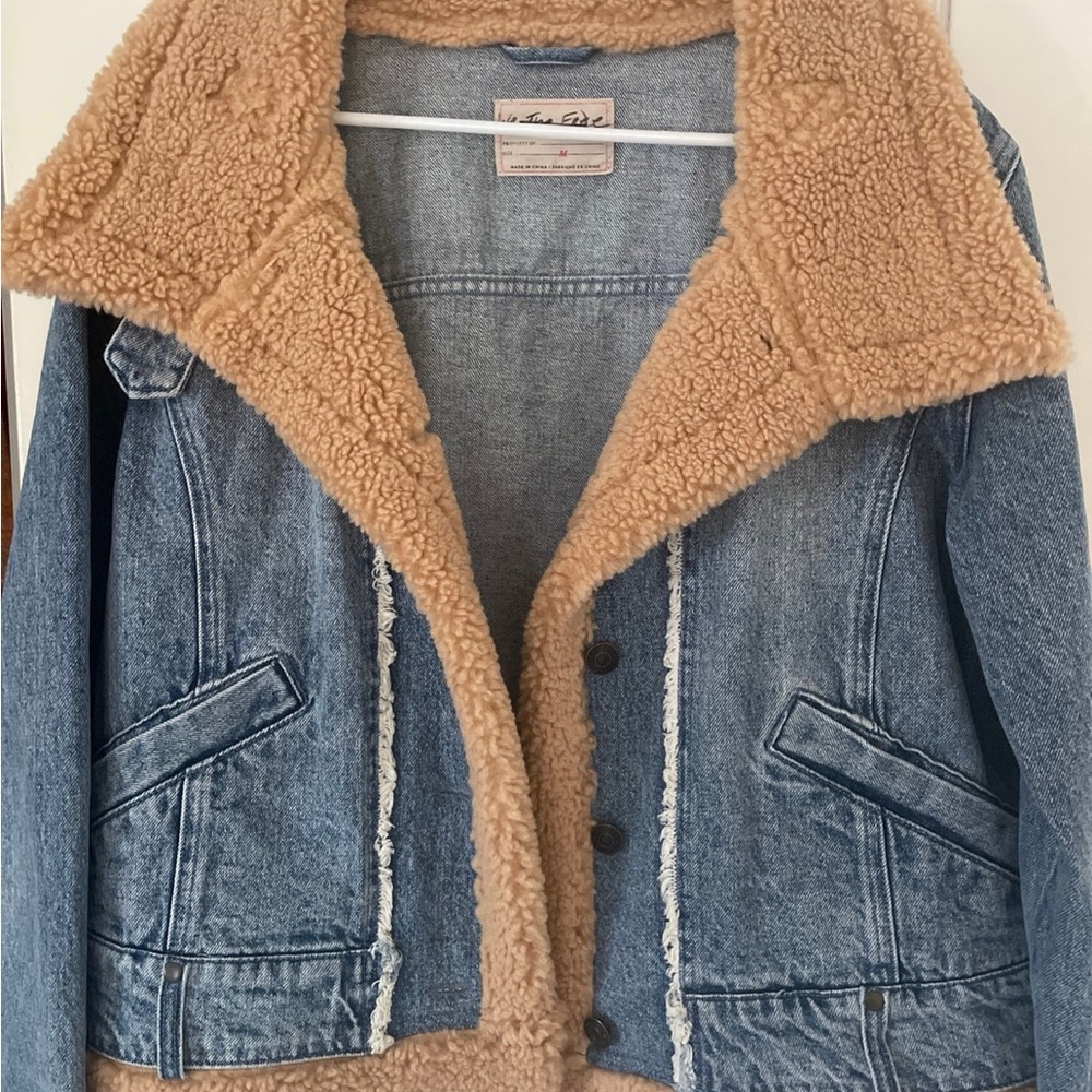 Denim Jacket with Sherpa Lining